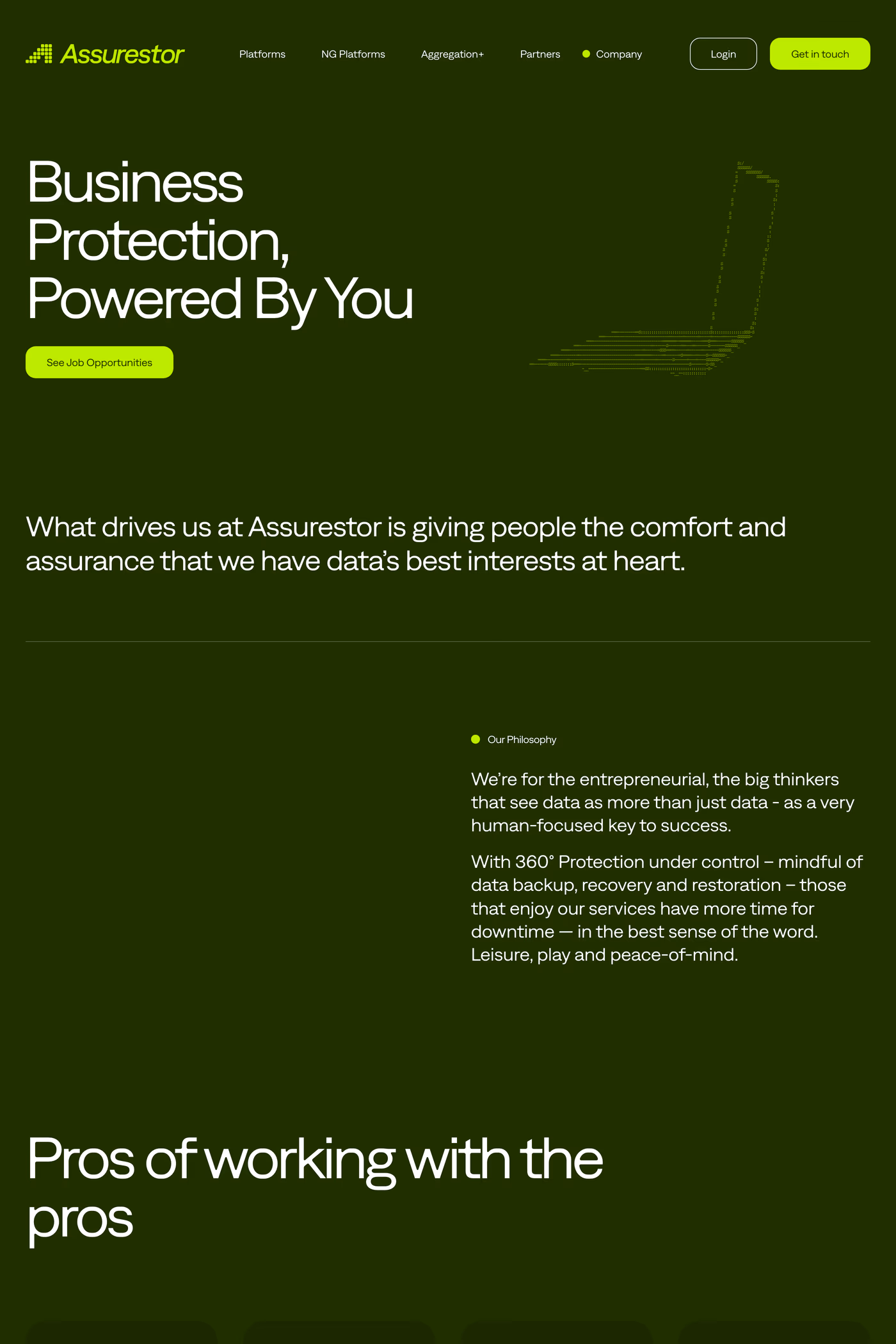 Assurestor careers page