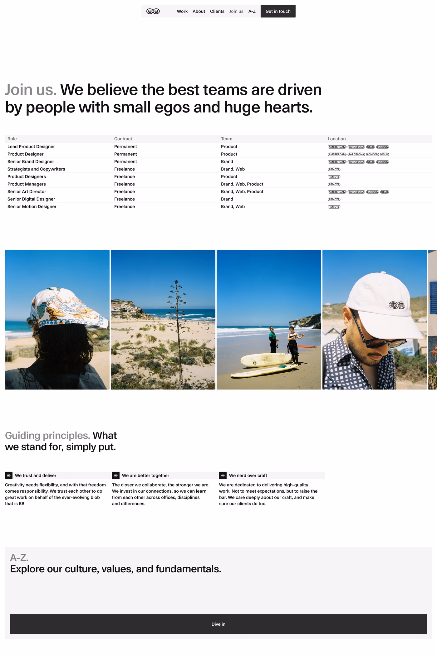 Bakken & Bæck careers page