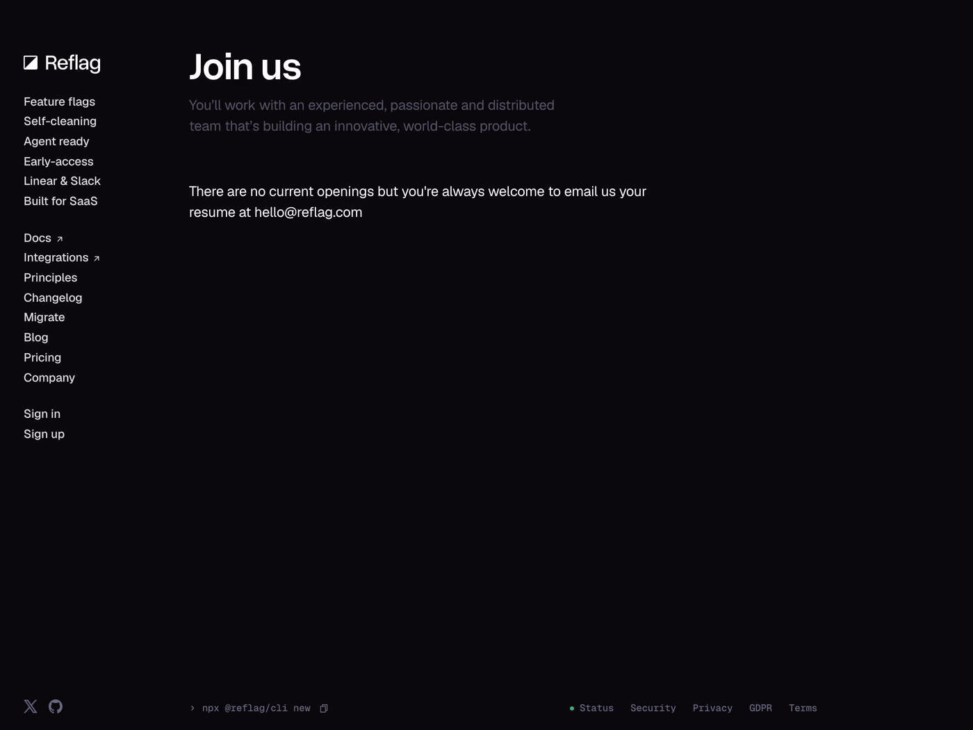 Bucket careers page