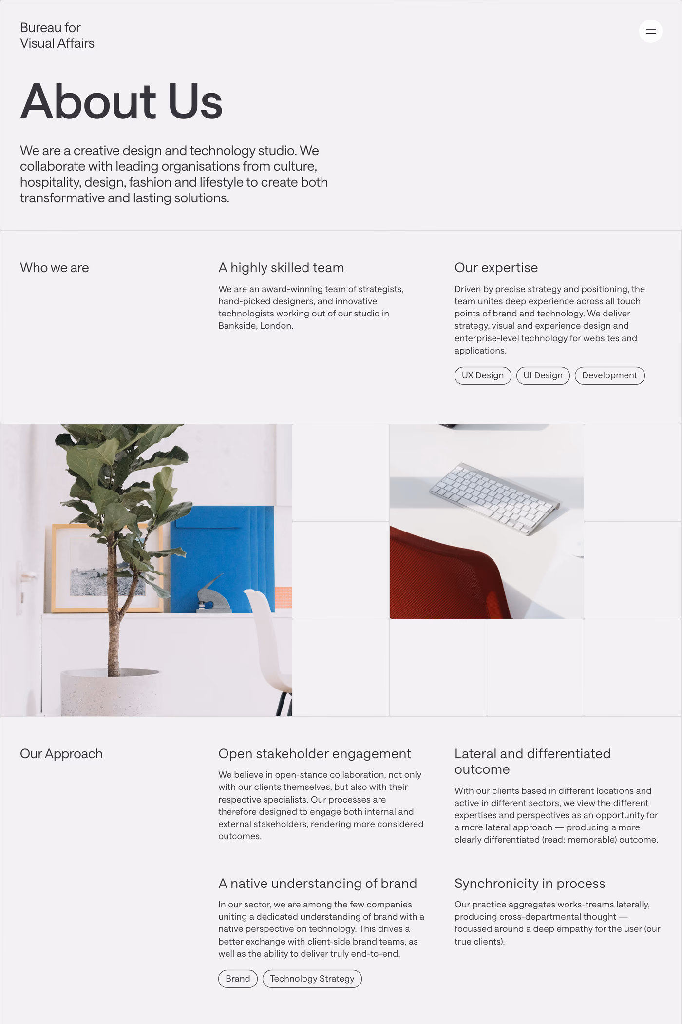 Bureau for Visual Affairs about page