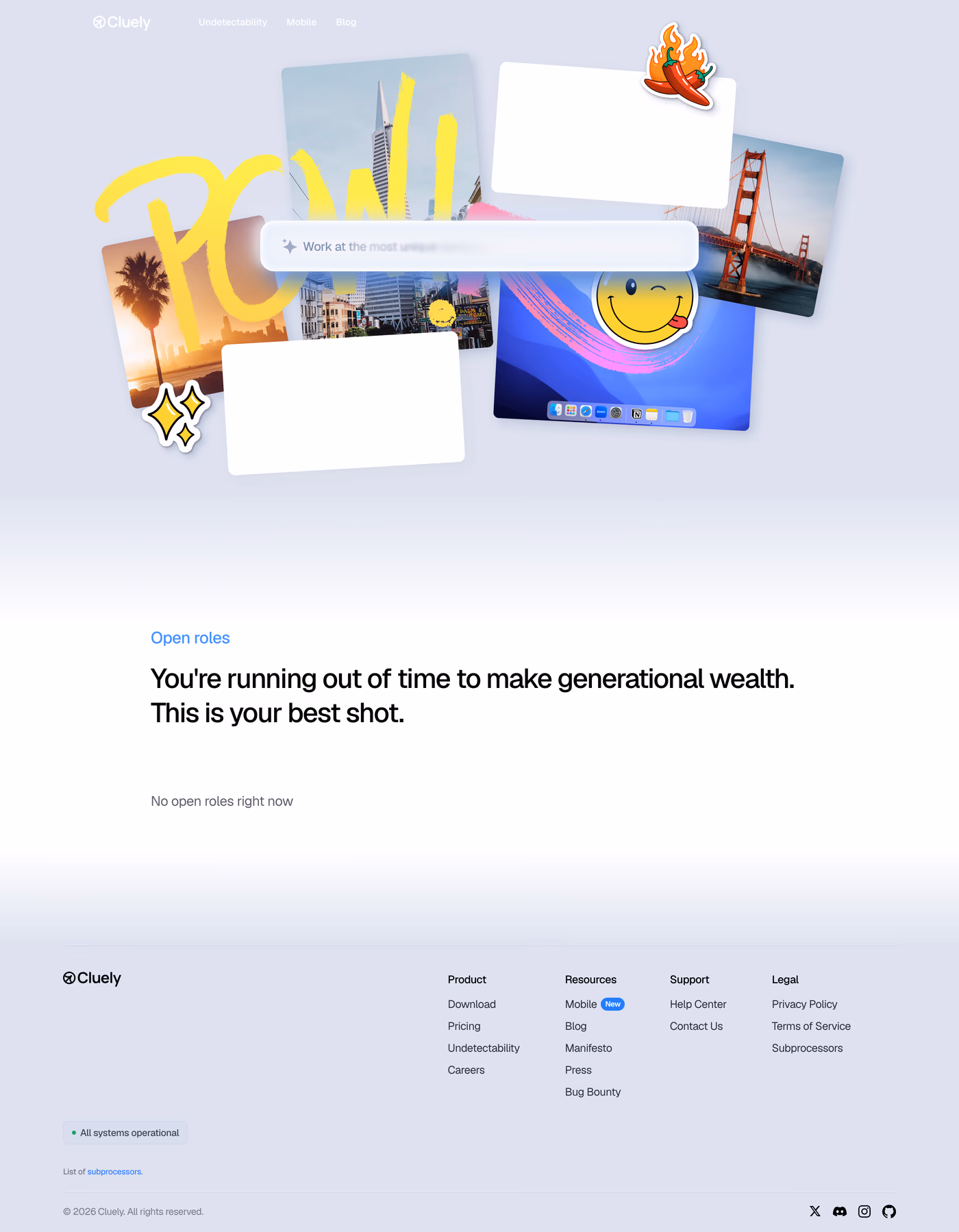 Cluely careers page