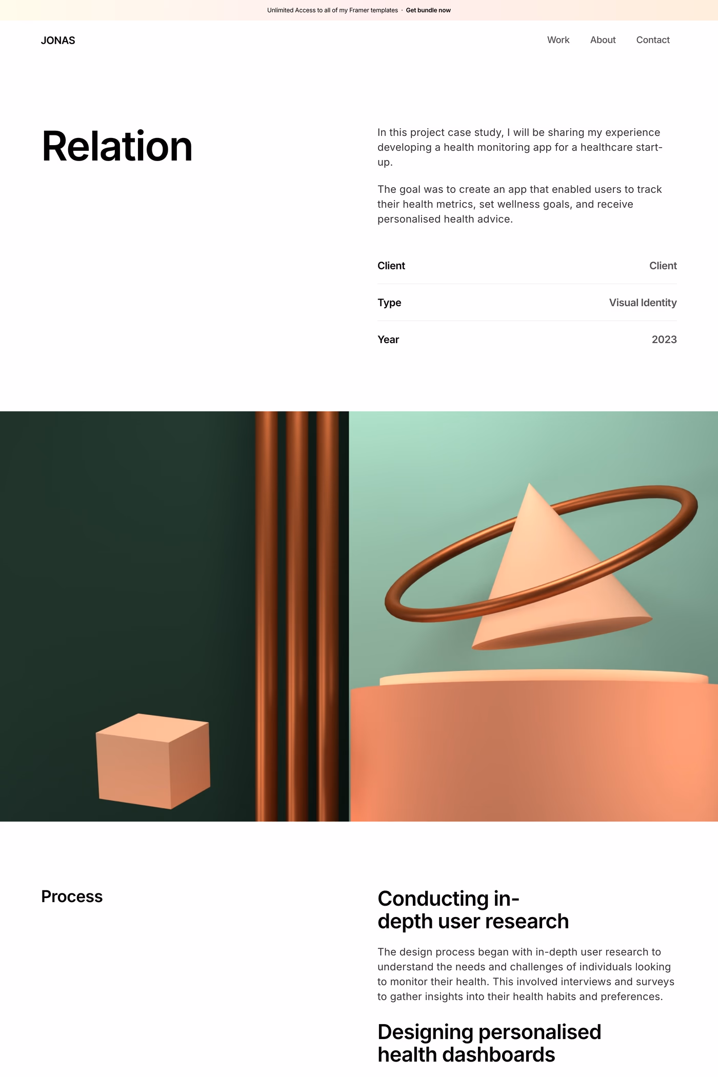 Jonas work page
