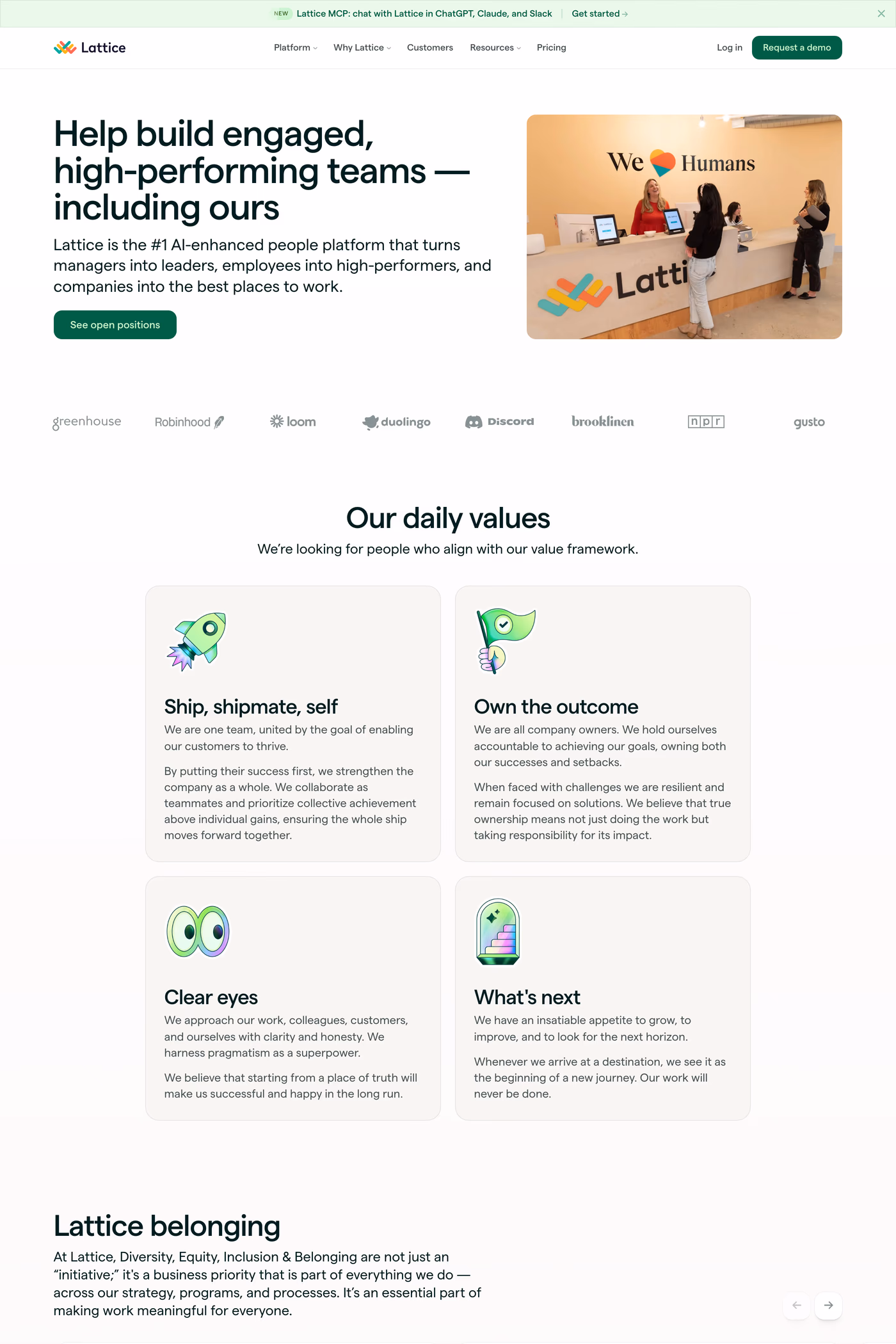 Lattice careers page
