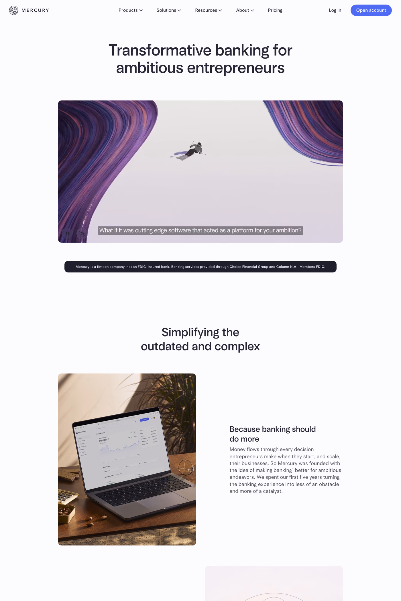 Mercury about page