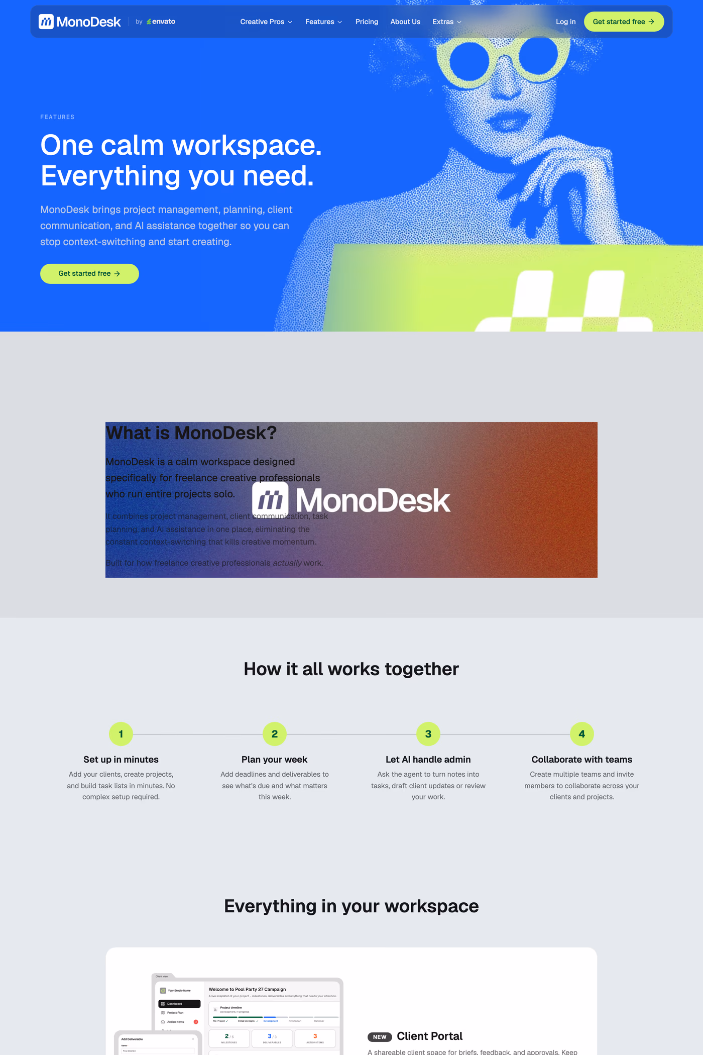 MonoDesk features page