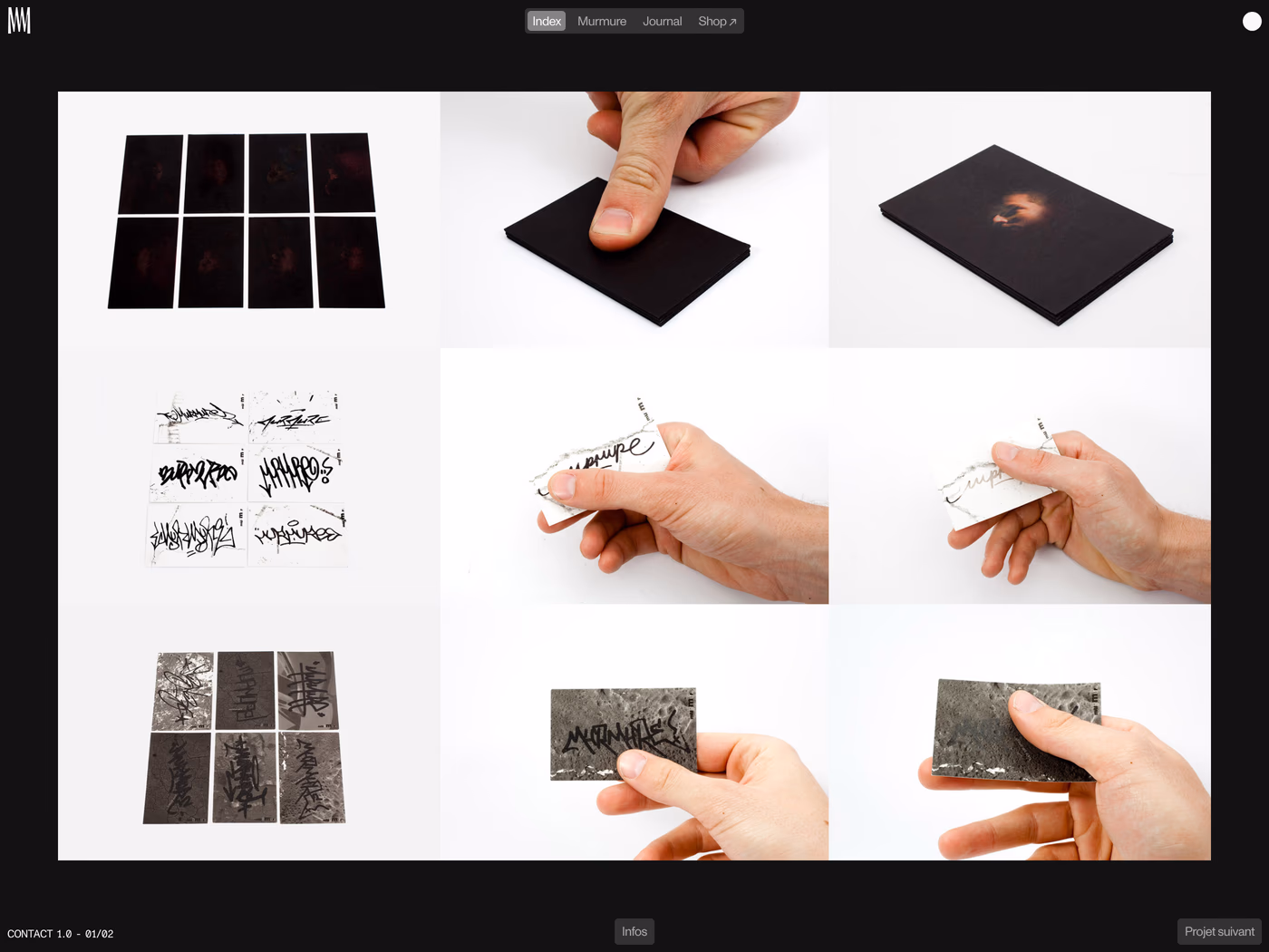 Murmure contact page