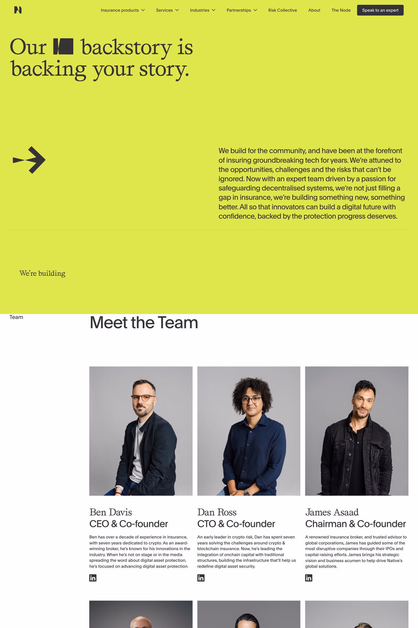 Native about page