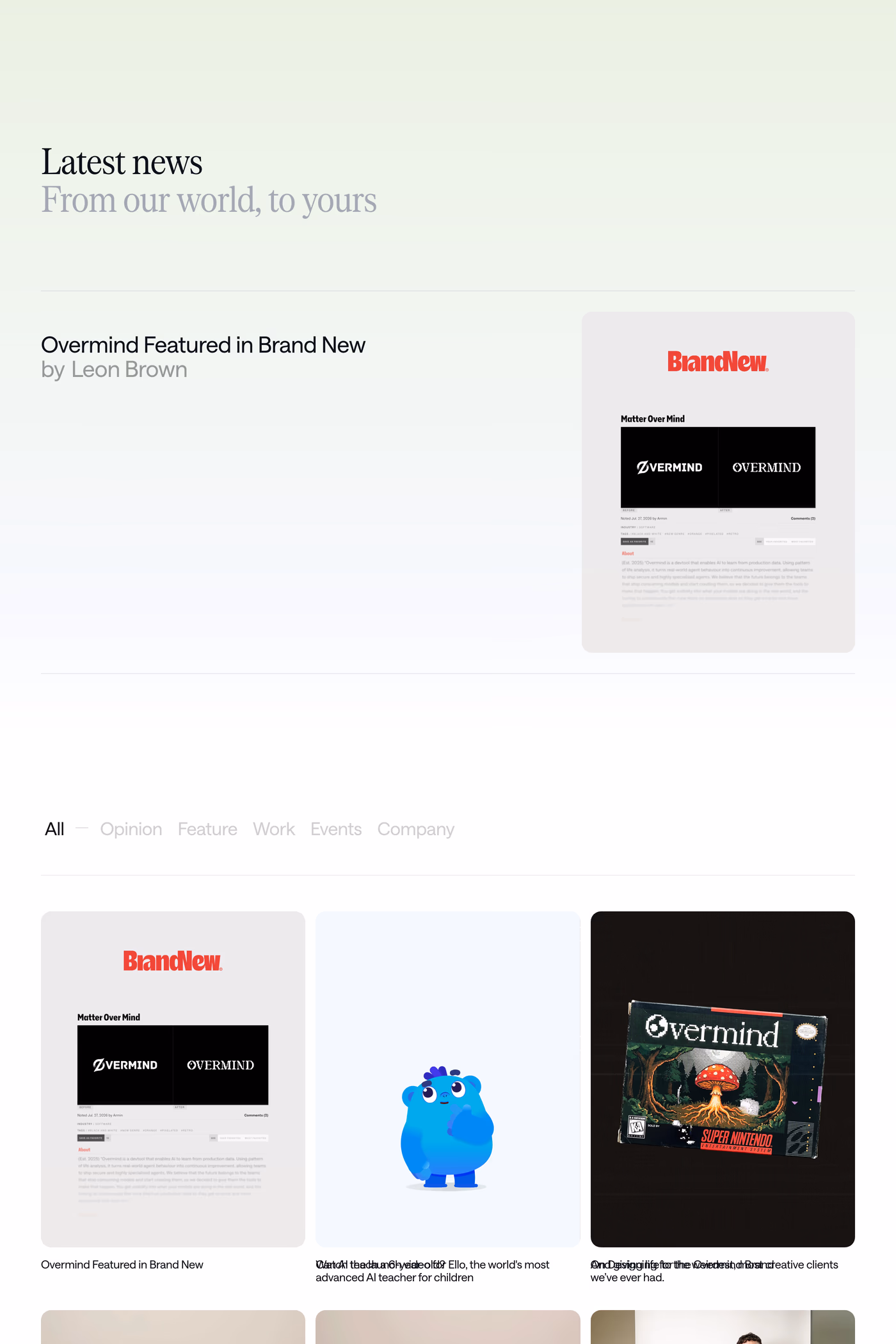 New Genre blog page