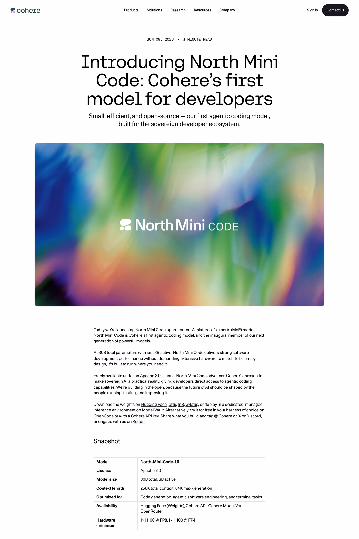 North blog page