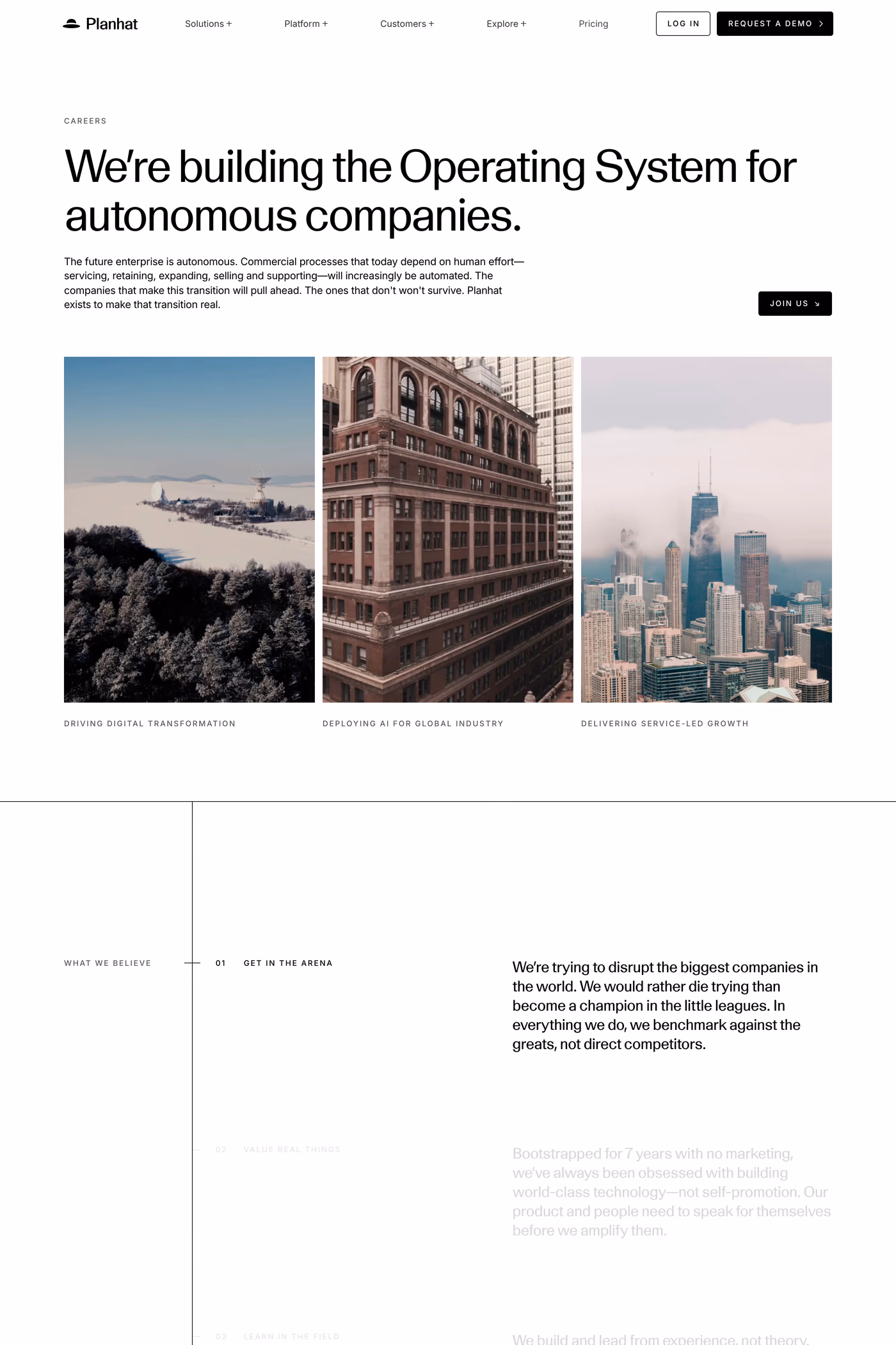 Planhat careers page