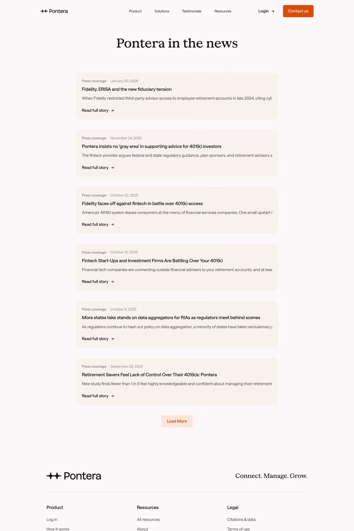 Pontera blog page