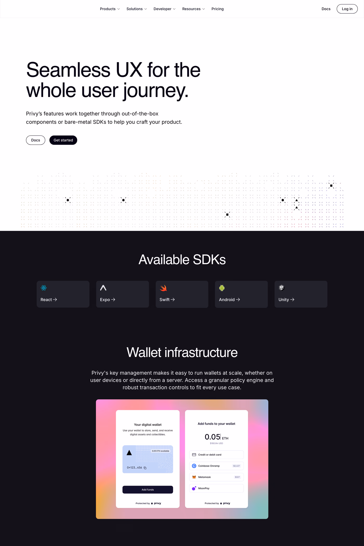 Privy features page