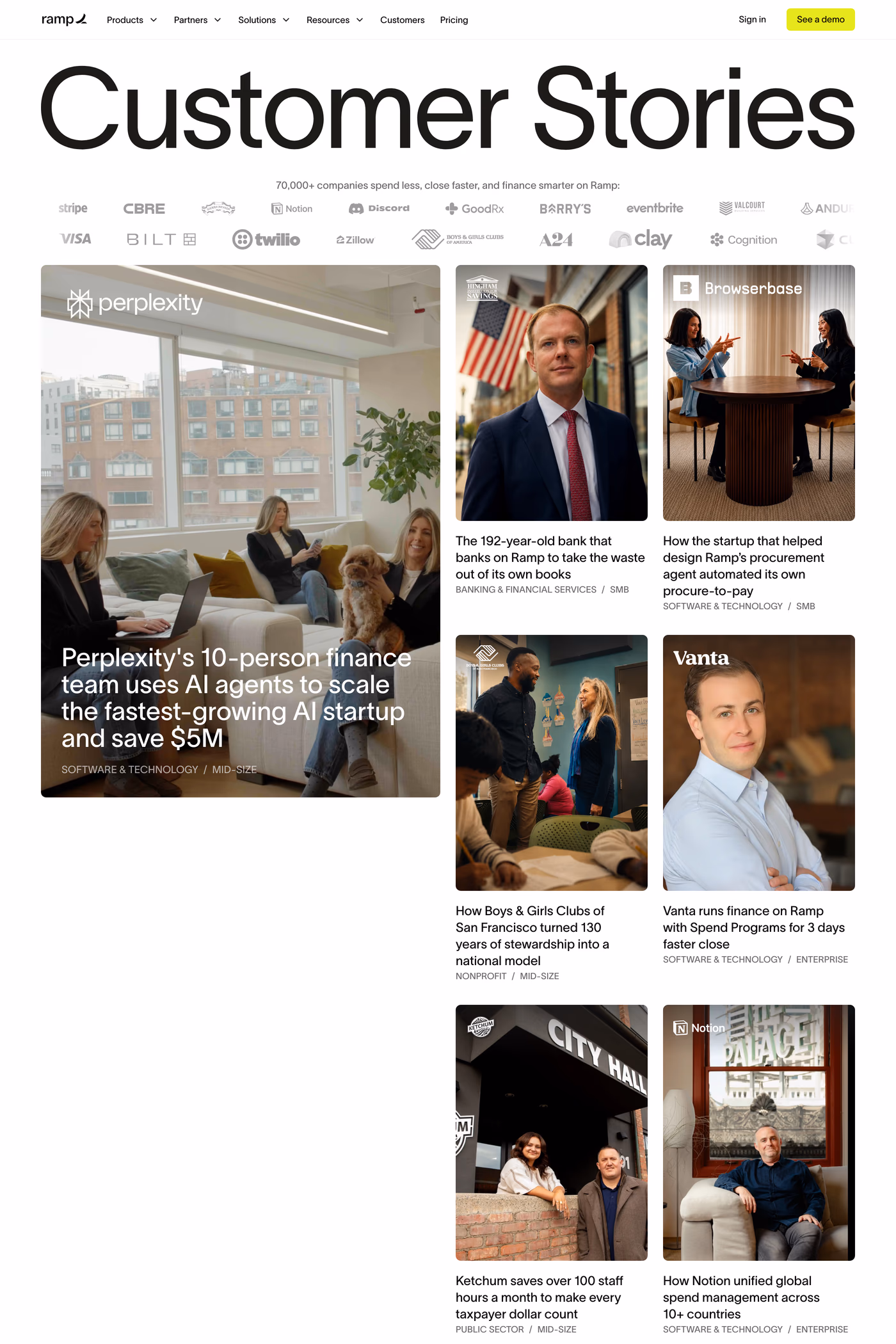 Ramp Travel case studies page