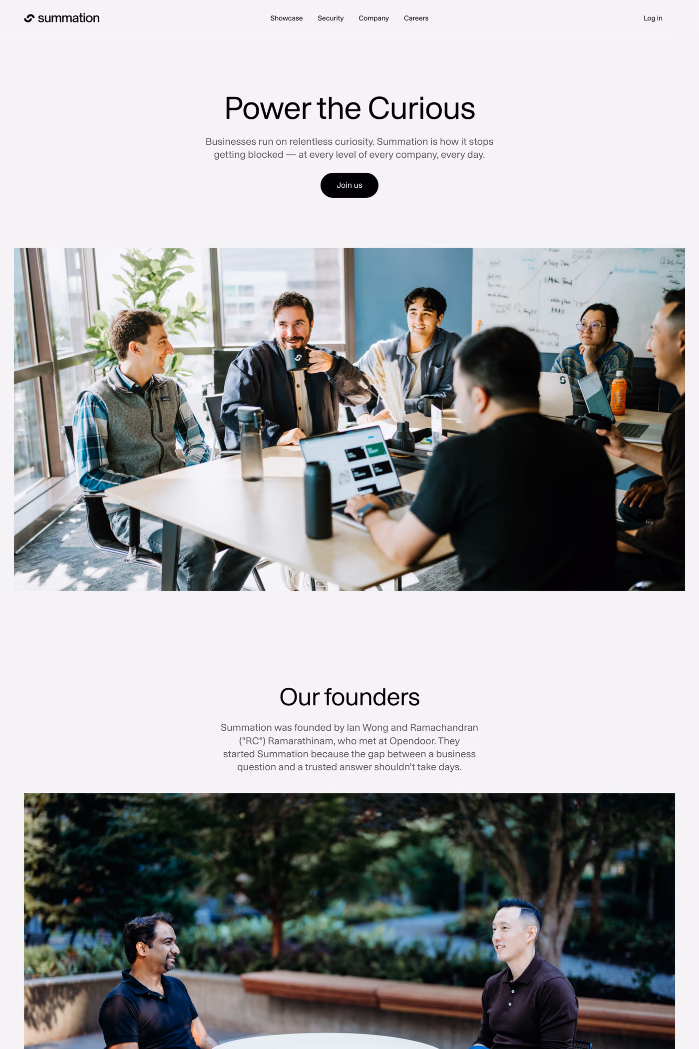 Summation about page