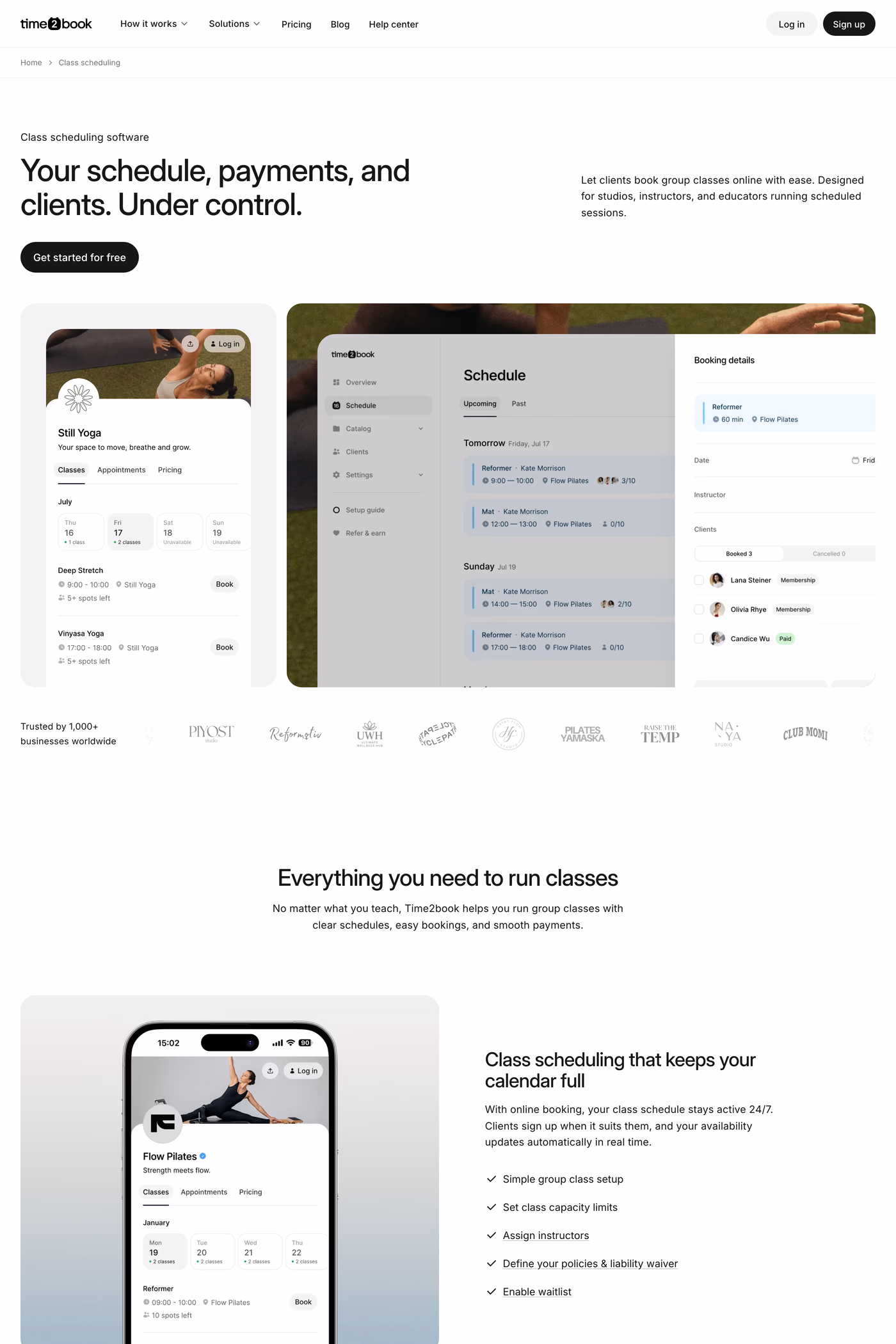 time2book·me features page