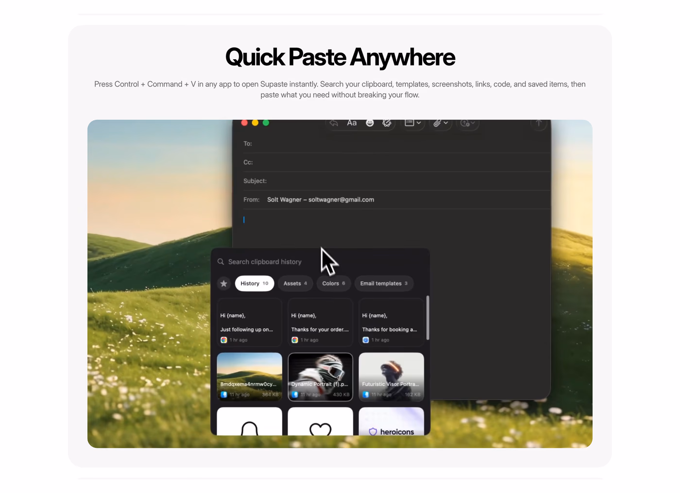 Supaste FAQ section