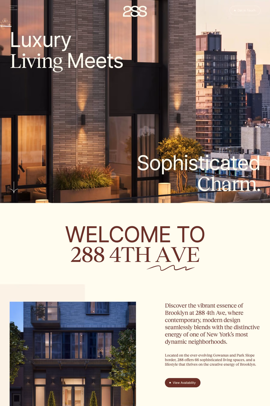 288 4th Ave website screenshot