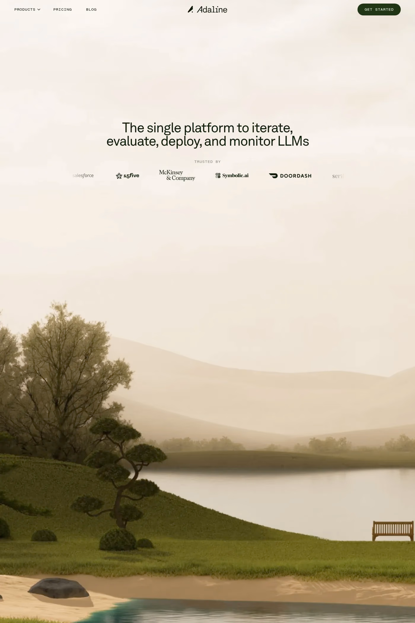 Adaline website screenshot