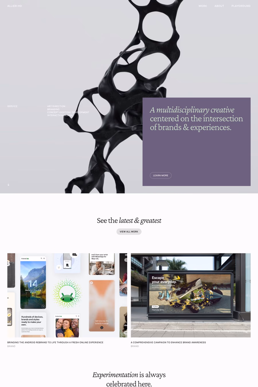Allier Ho website screenshot