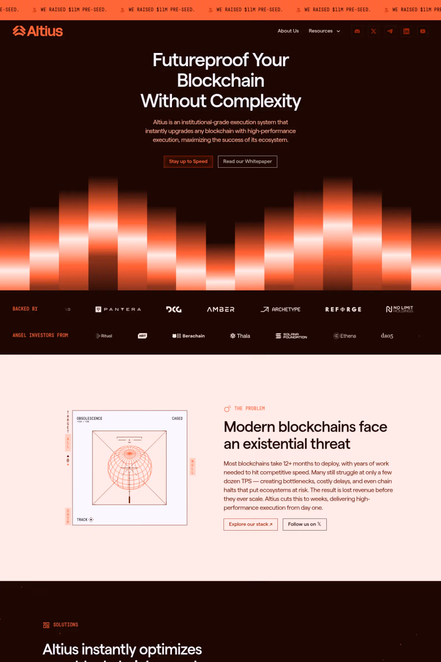Altius website screenshot