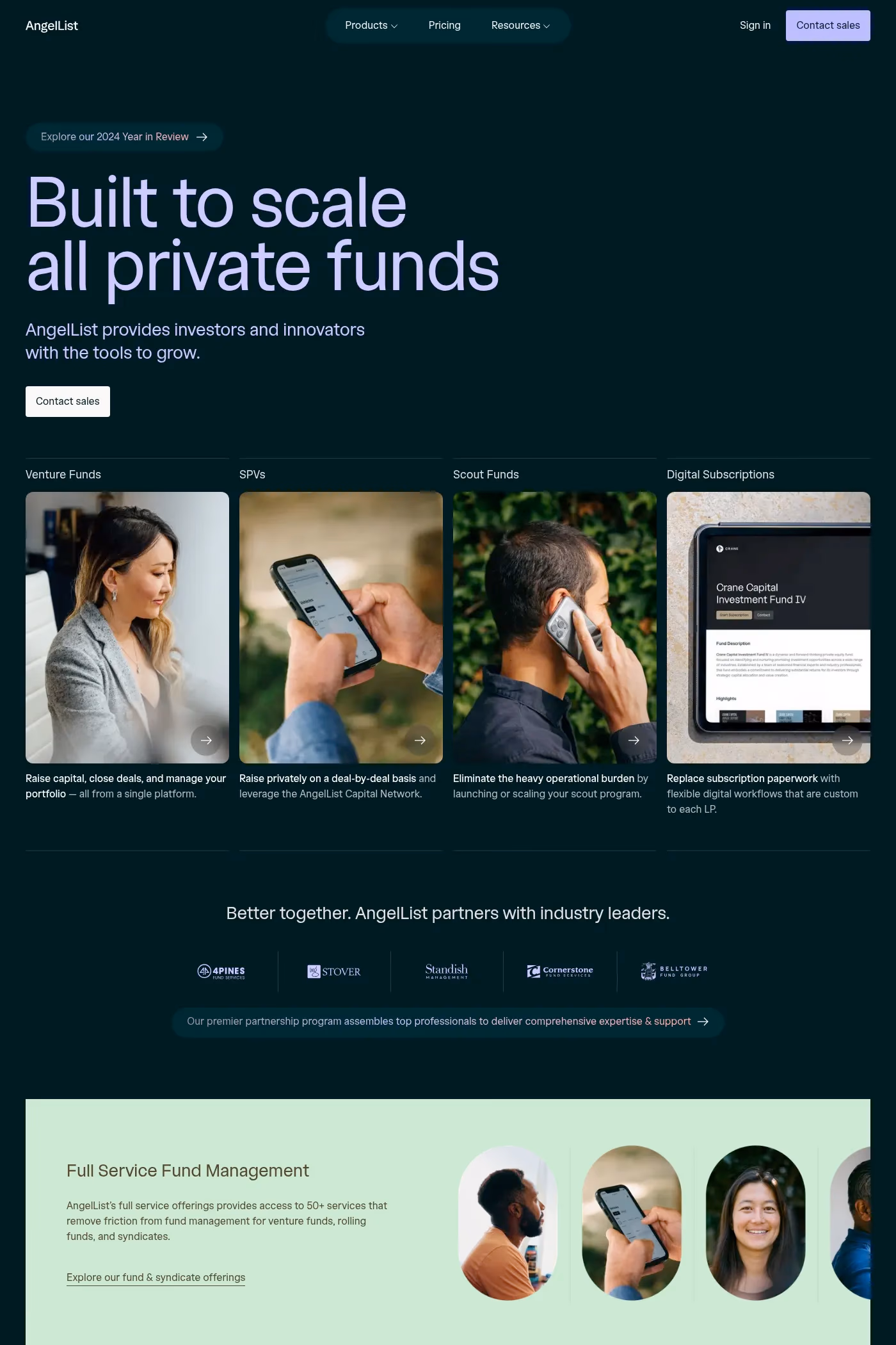 AngelList website screenshot
