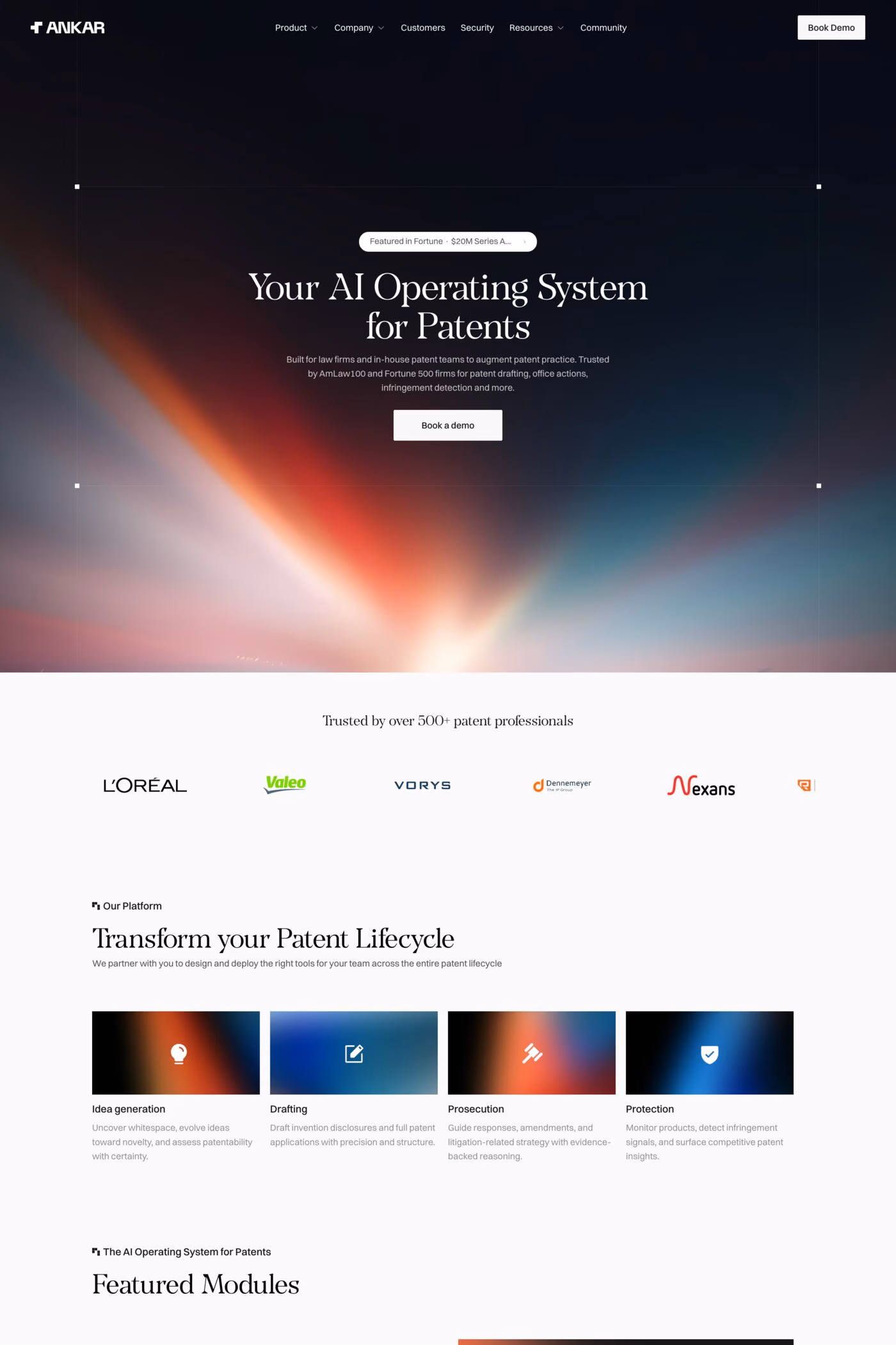Ankar AI website screenshot