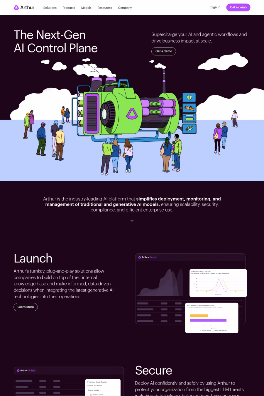 Arthur website screenshot