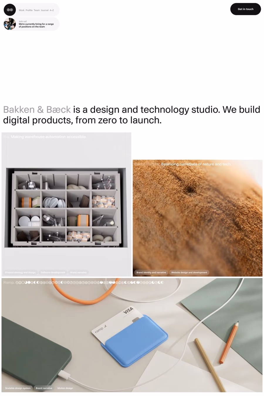 Bakken & Bæck website screenshot