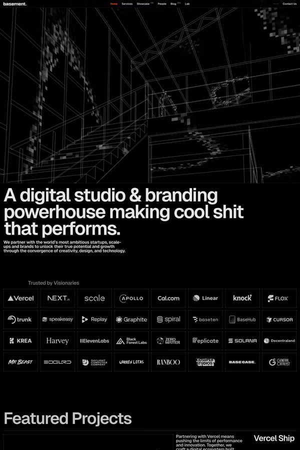 basement.studio website screenshot