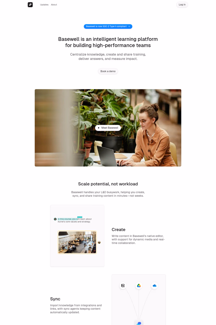 Basewell website screenshot