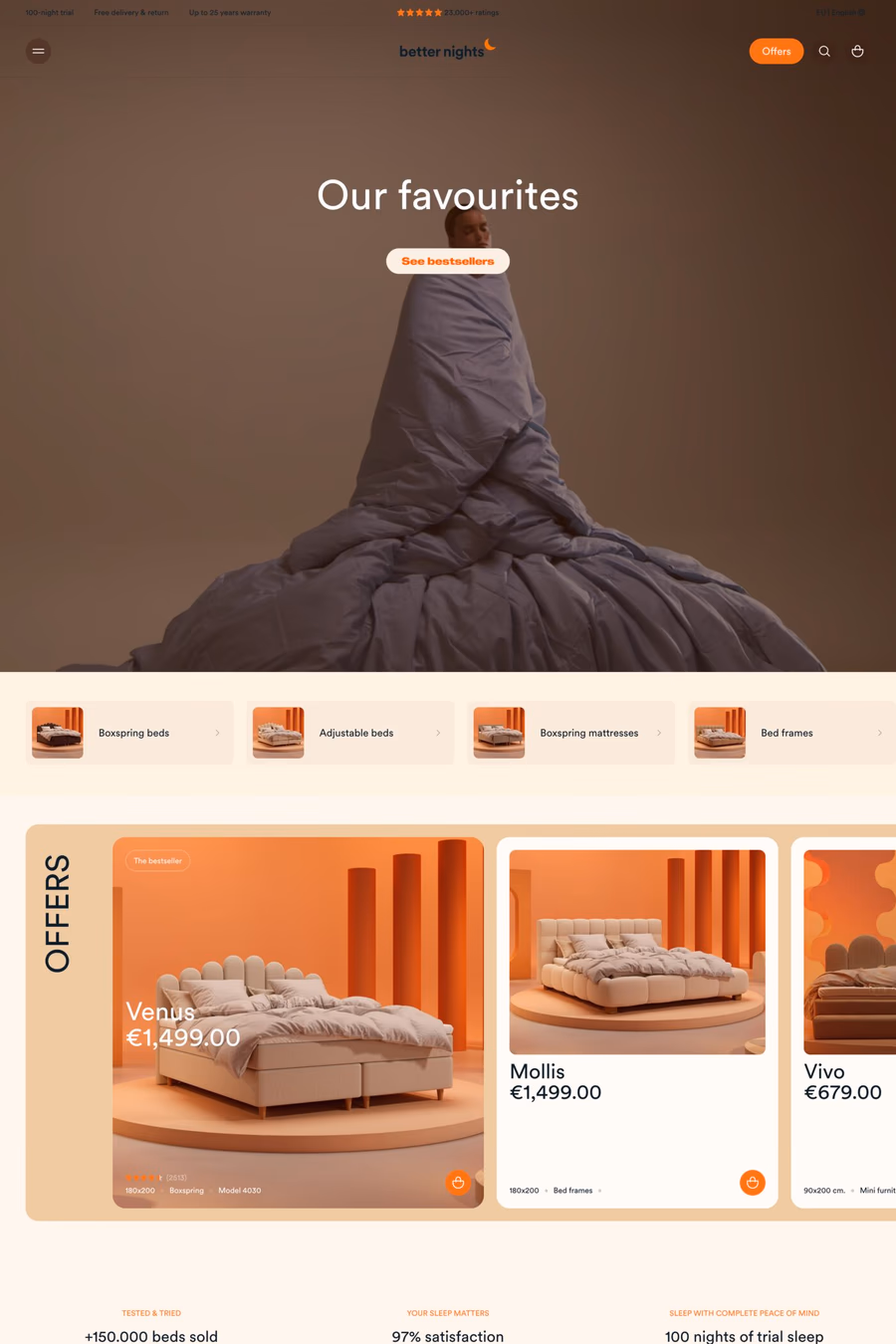 Better Nights website screenshot