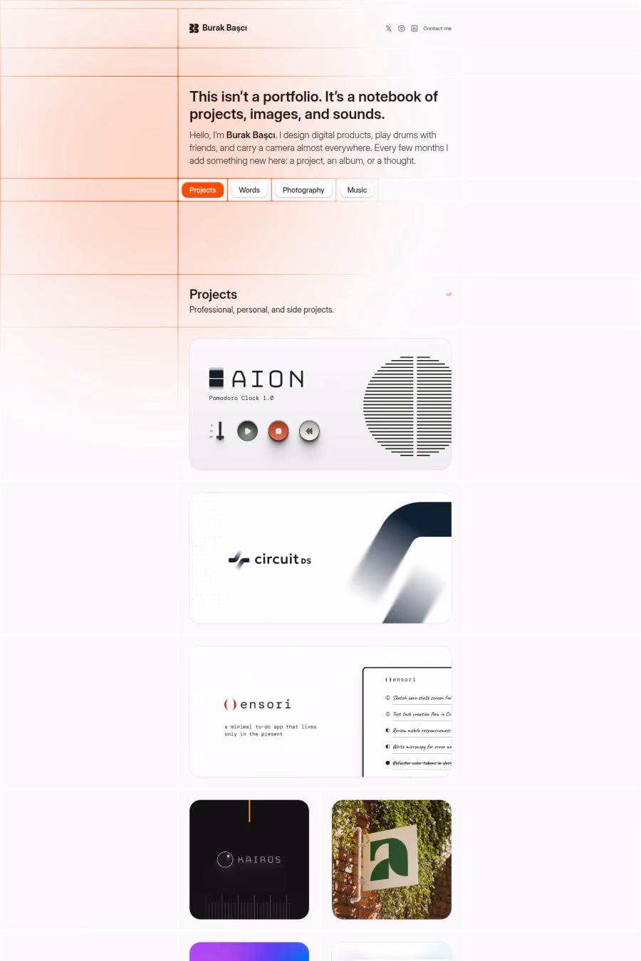 Burak Başcı website screenshot