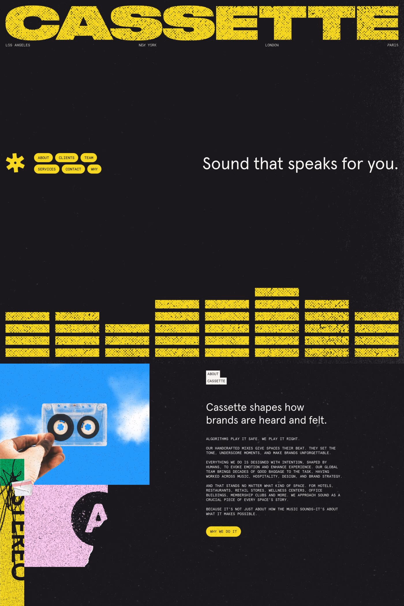 CASSETTE website screenshot