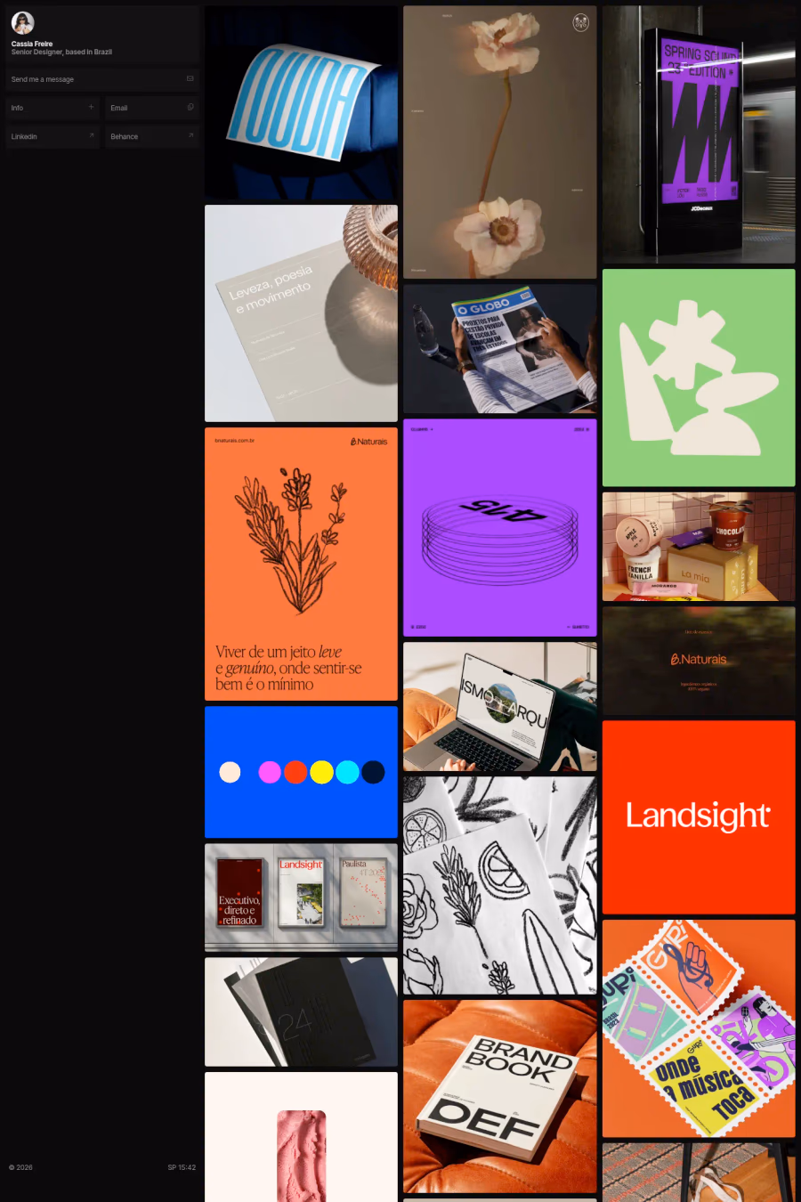 Cassia Freire website screenshot