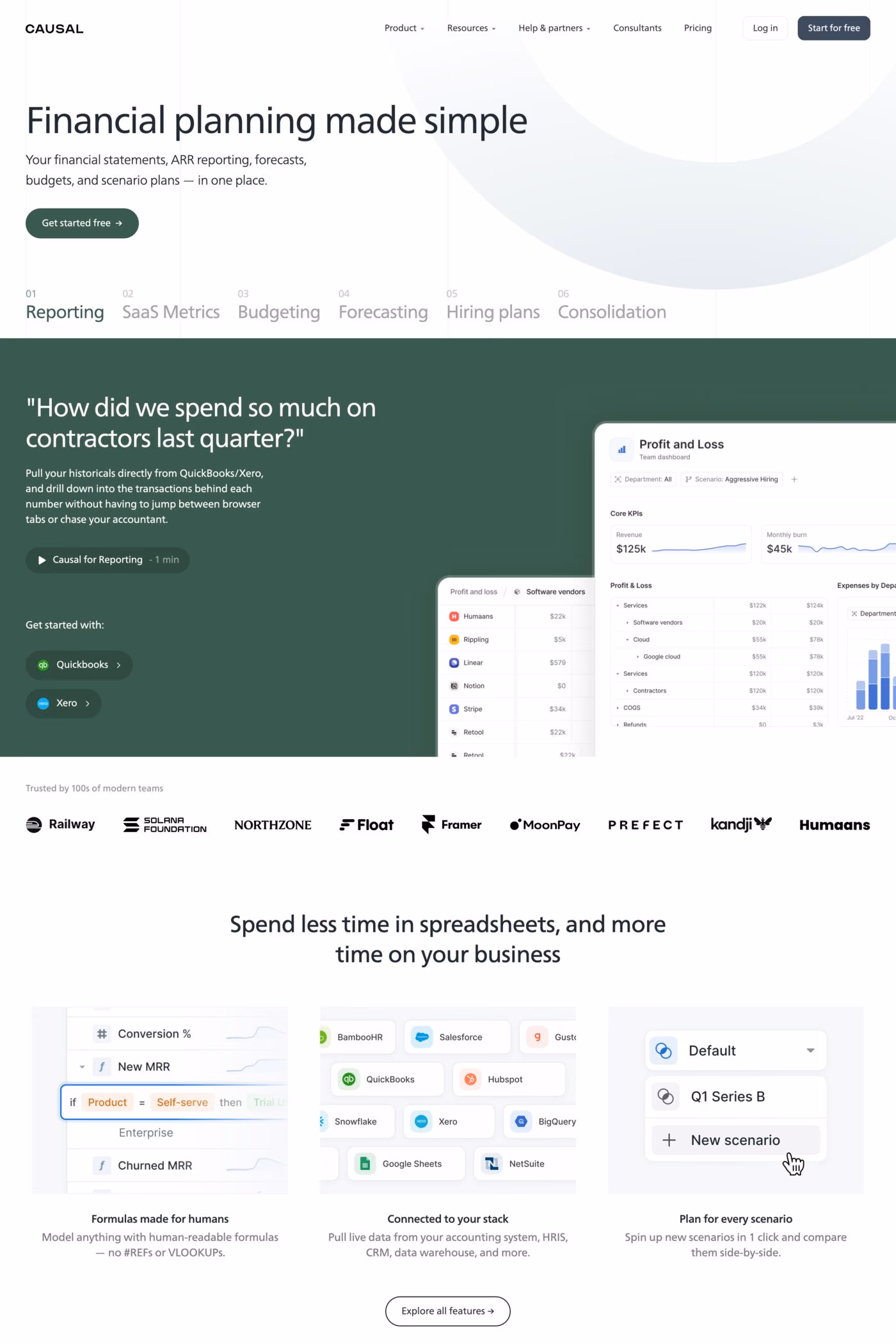 Causal website screenshot