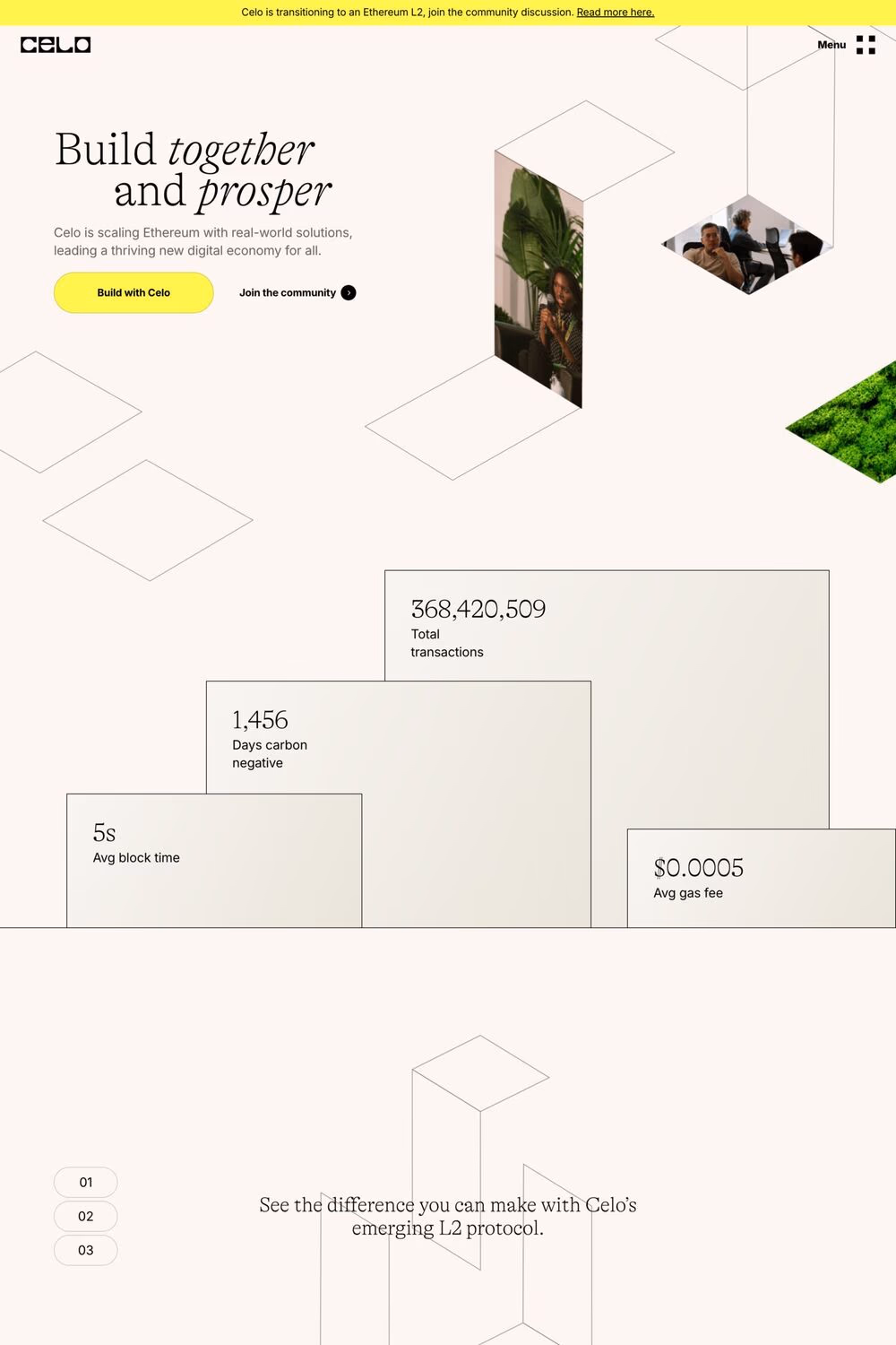 Celo website screenshot