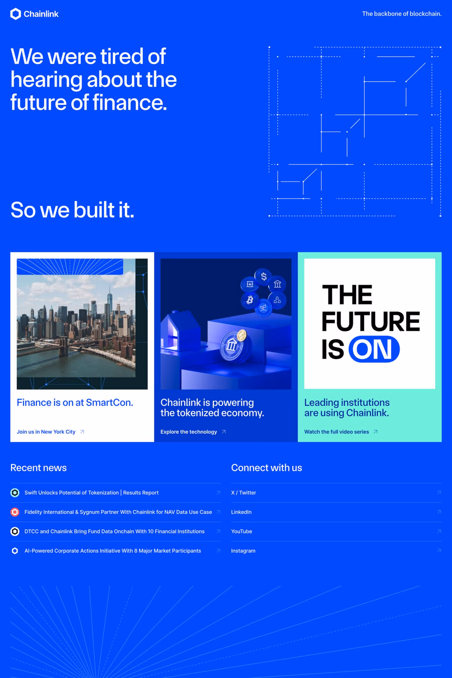 Chainlink website screenshot