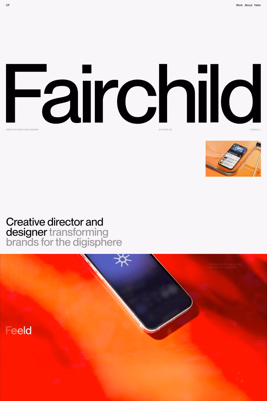 Chris Fairchild website screenshot