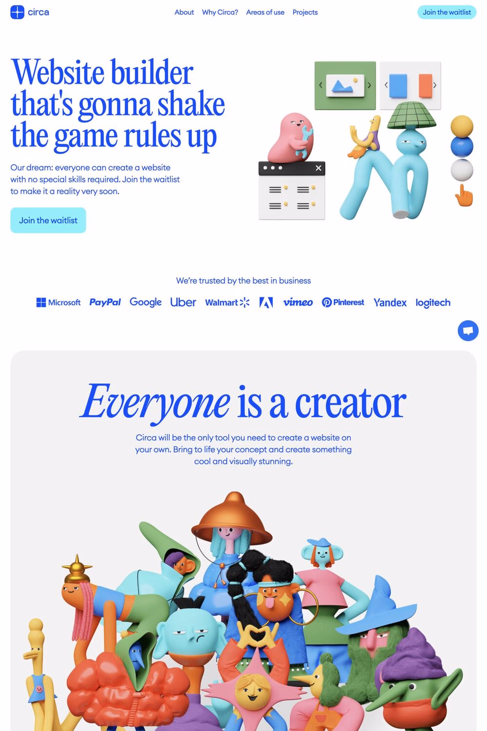 Circa website screenshot