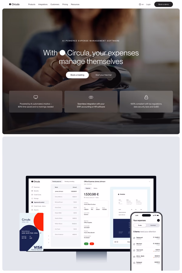Circula website screenshot
