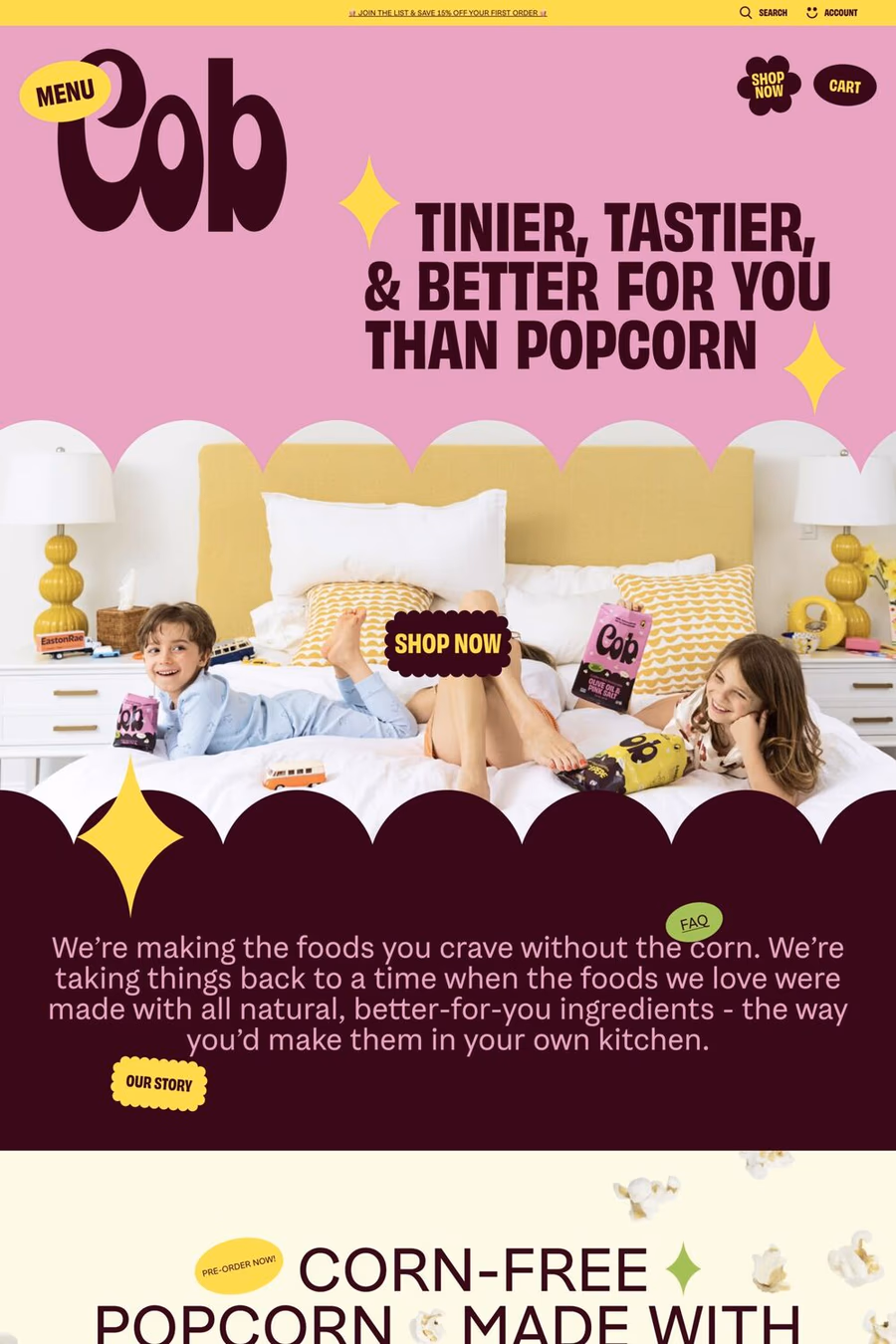 Cob website screenshot