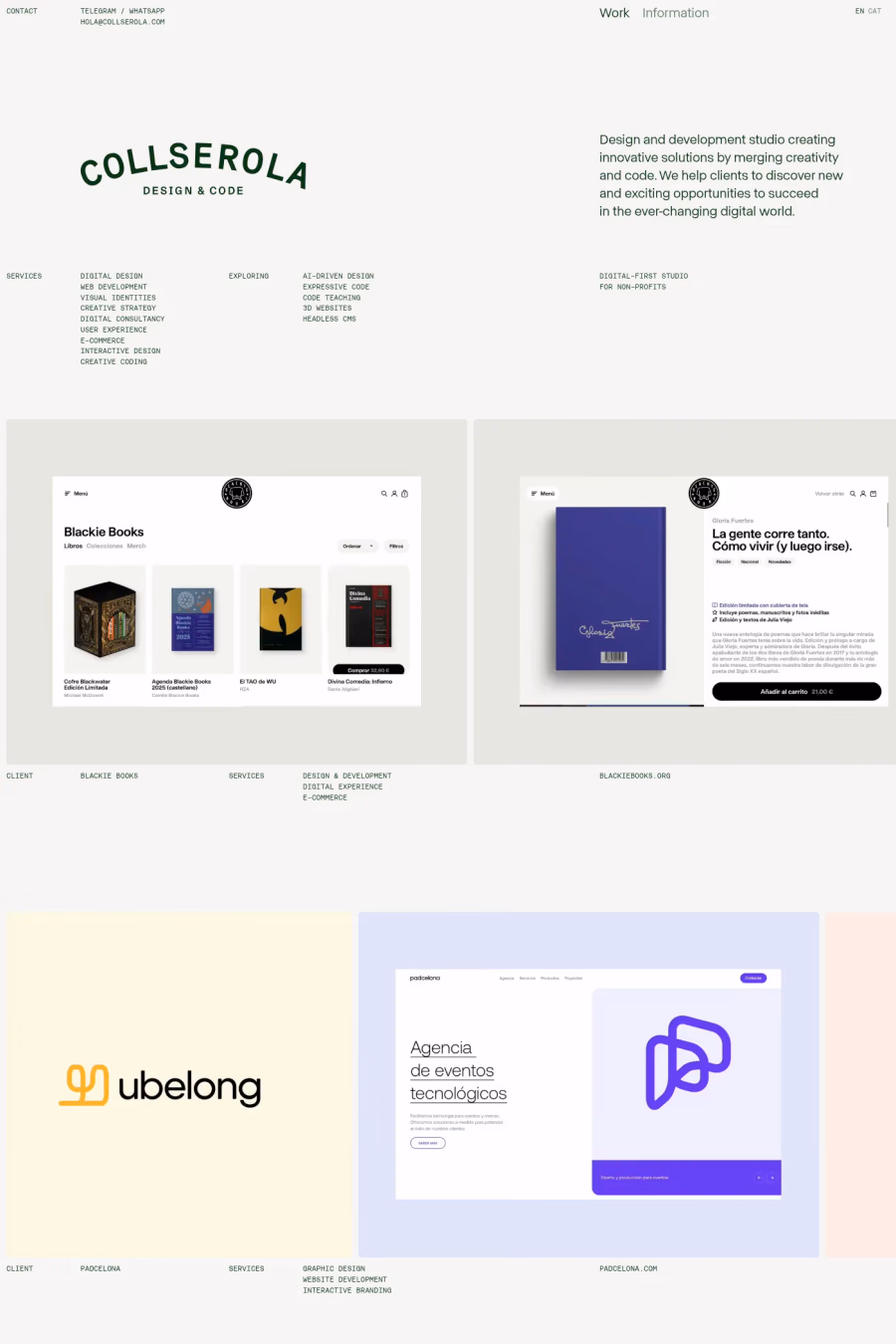 Collserola website screenshot