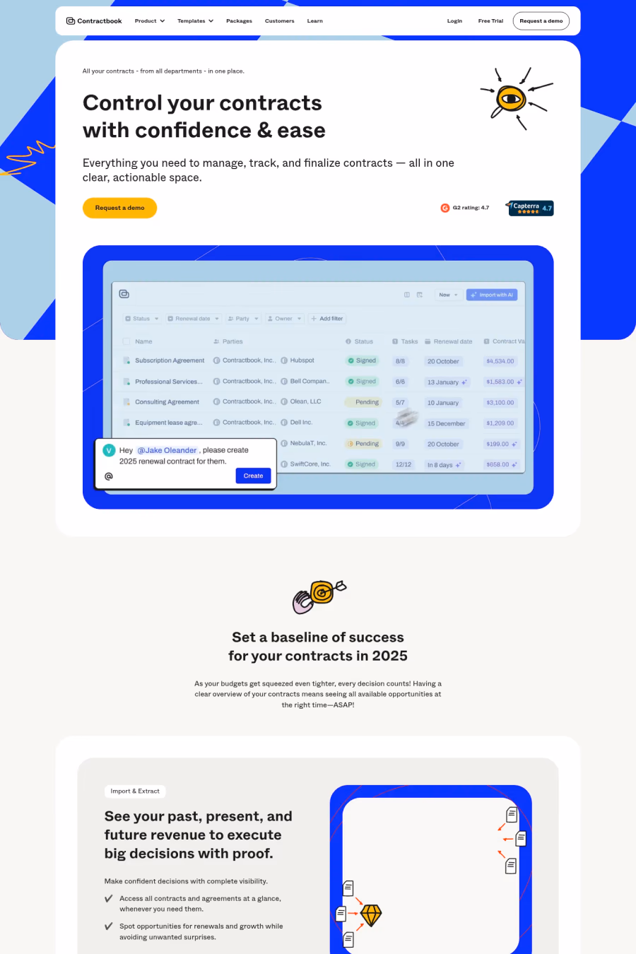 Contractbook website screenshot