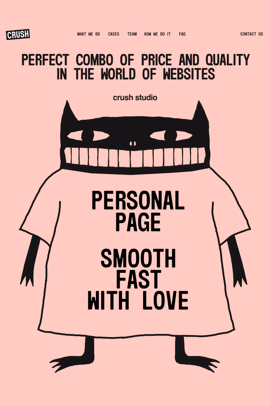 CRUSH STUDIO website screenshot