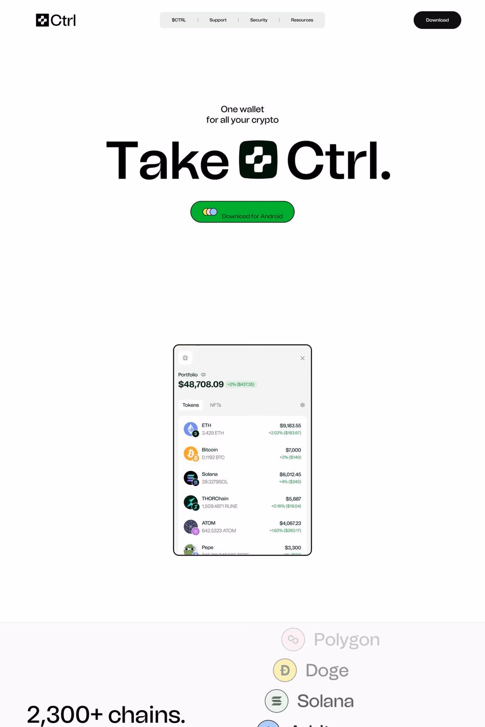 Ctrl website screenshot