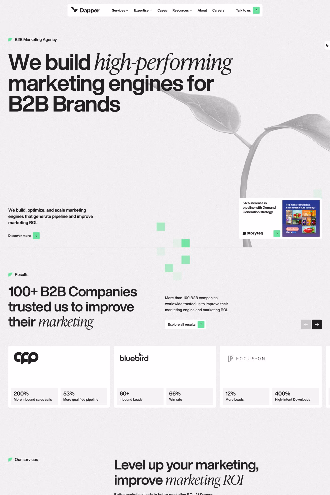 Dapper website screenshot