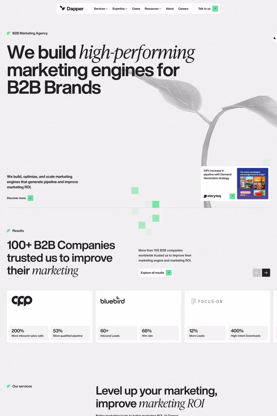 Dapper website screenshot