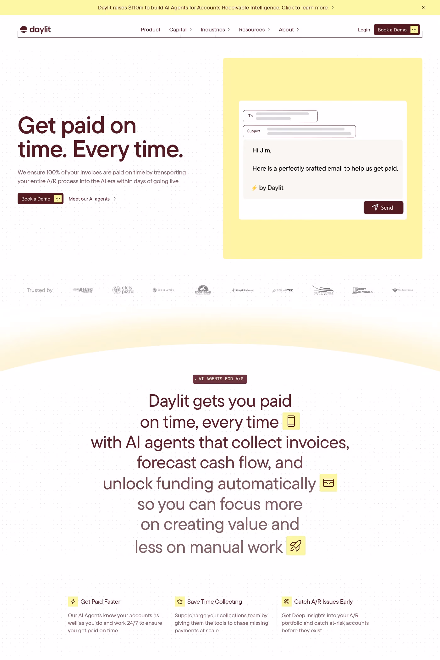 Daylit website screenshot