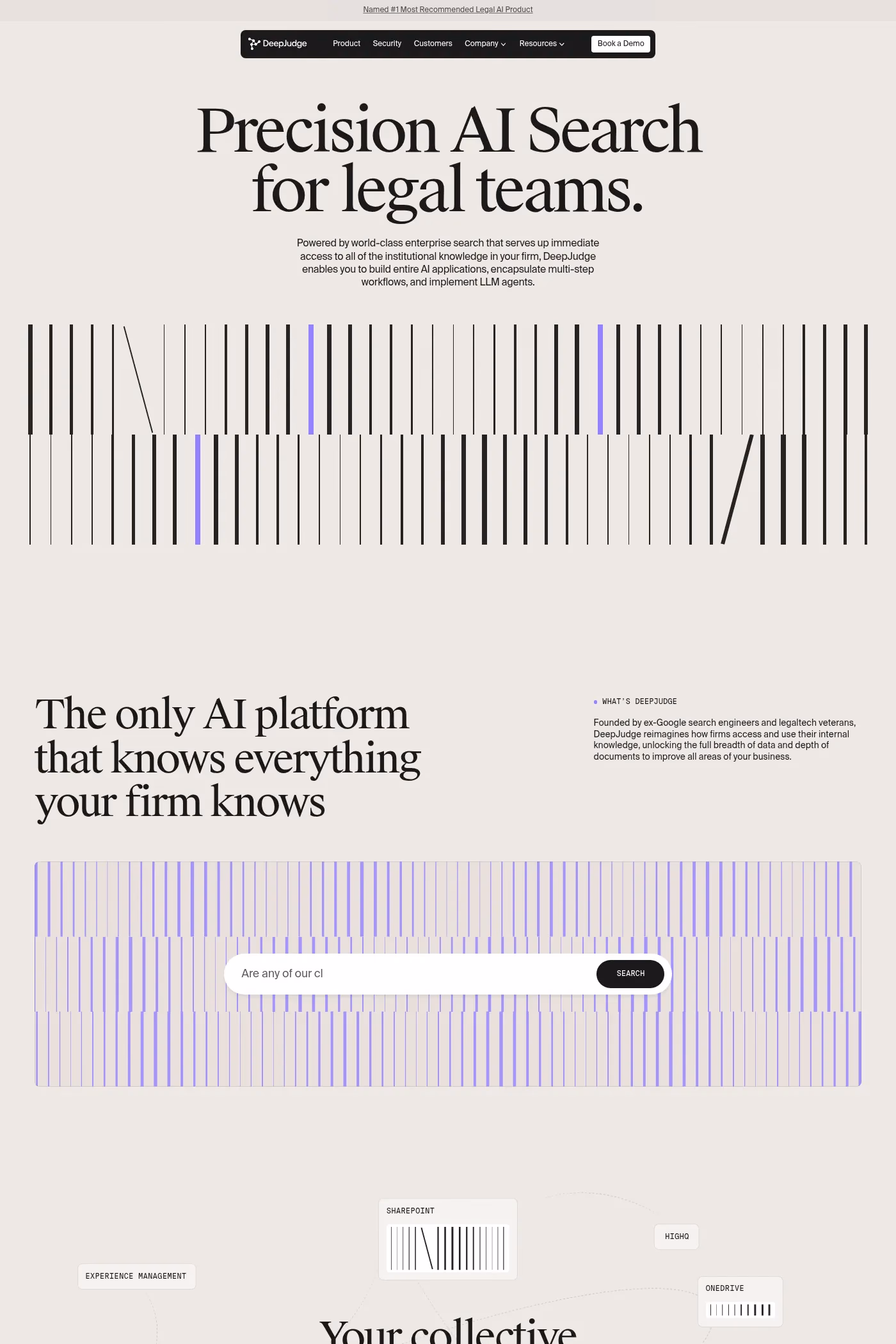 DeepJudge website screenshot