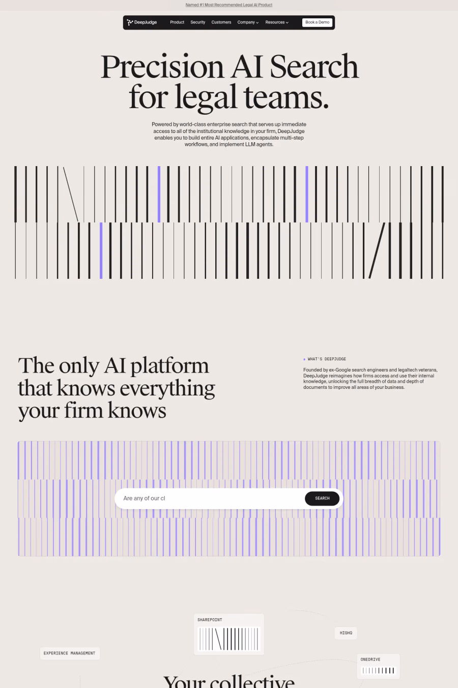 DeepJudge website screenshot